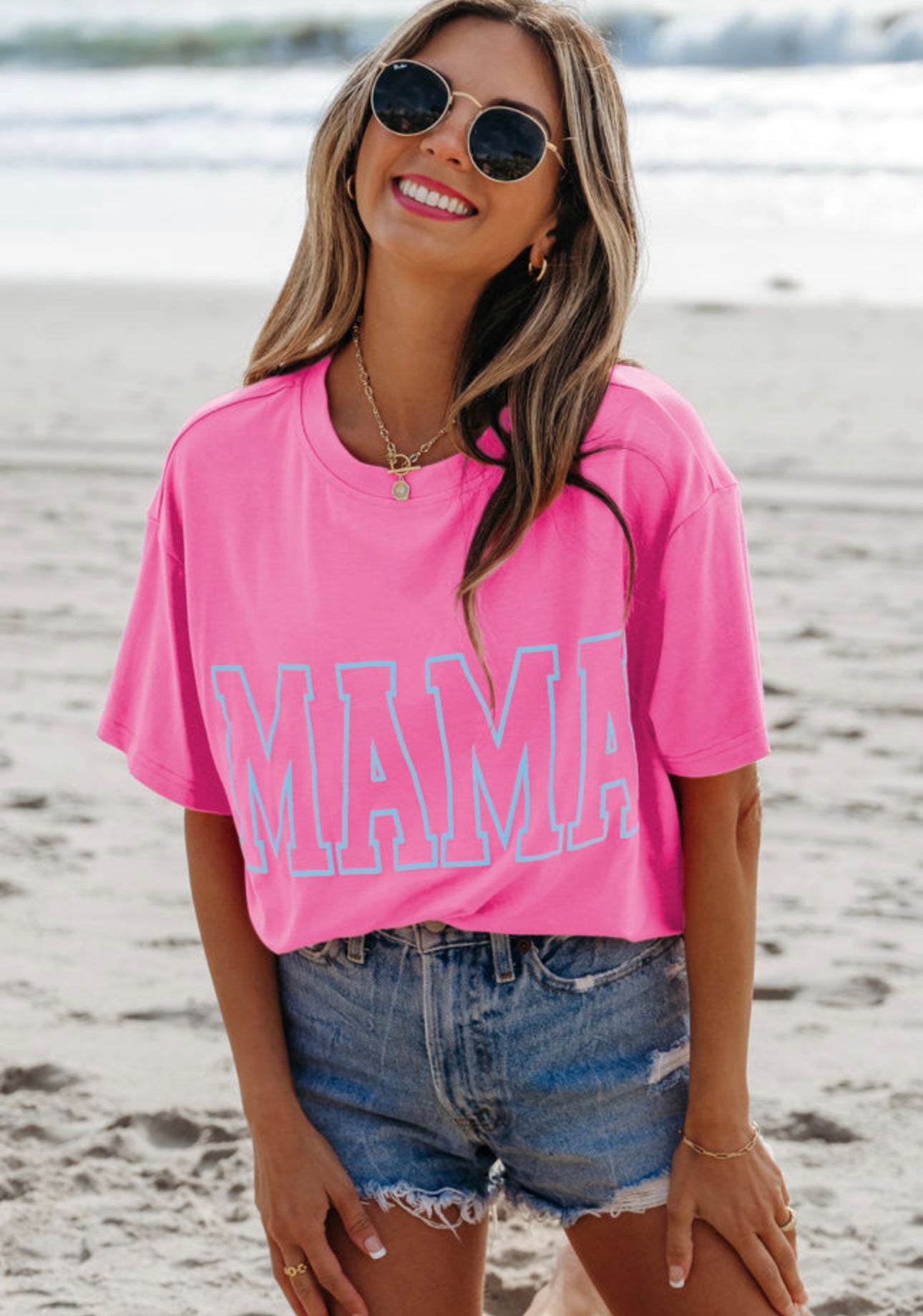 Pink mama tee