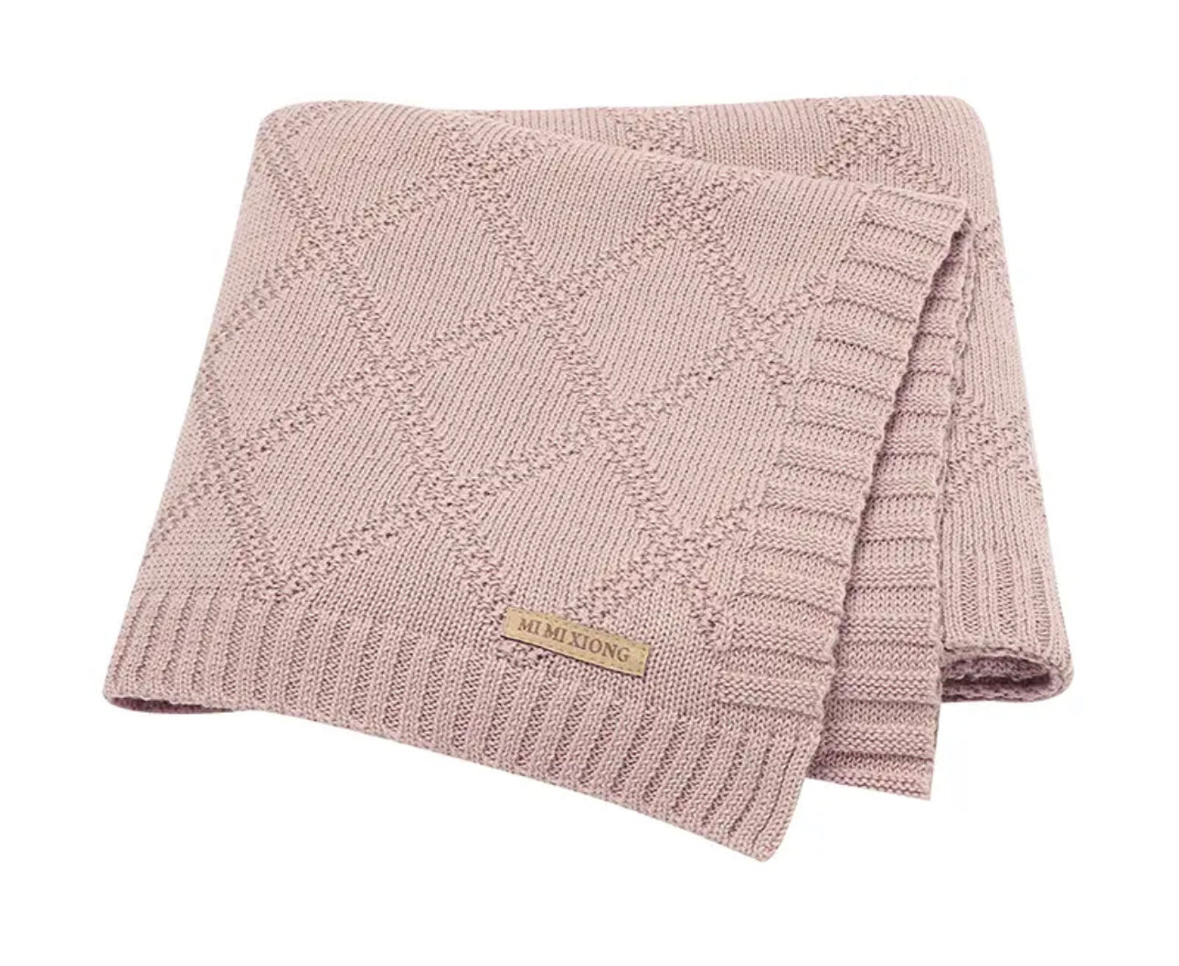 Knitted baby blanket