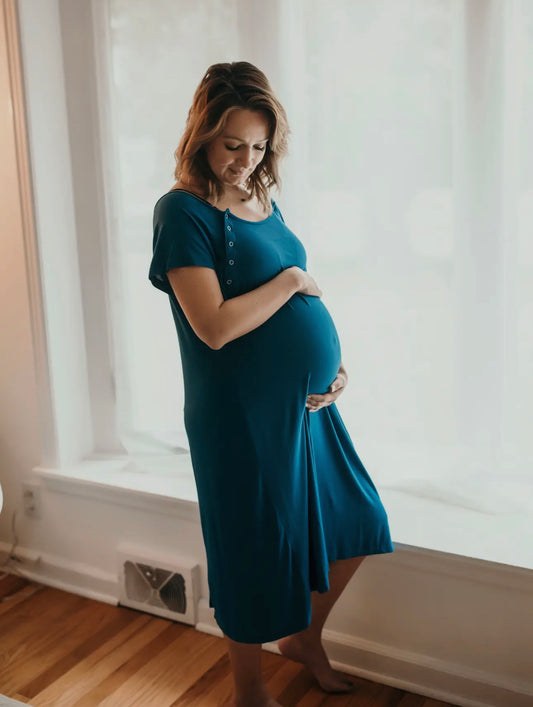 Labor Gown- Blue