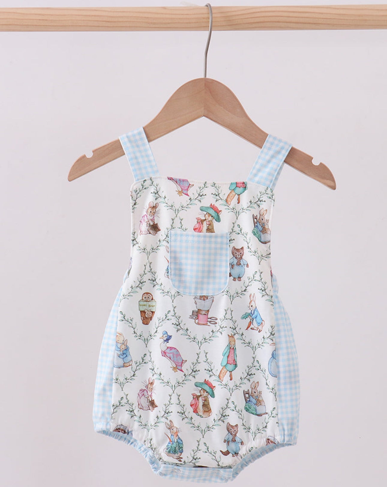 Blue bunny print bubble boys