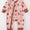 Pink Gingerbread romper