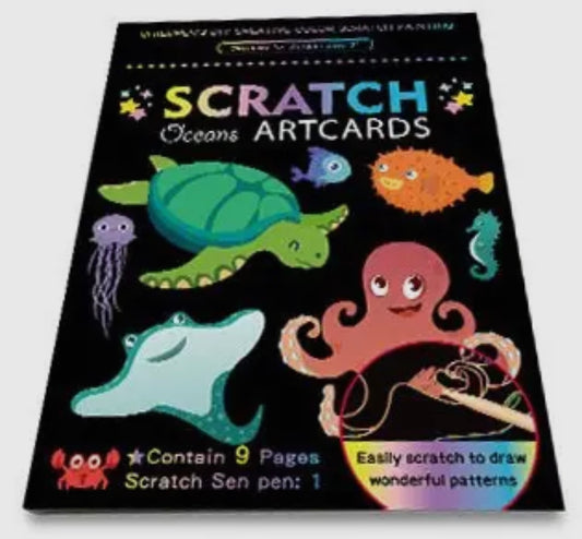 Ocean life scratch cards