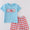 Blue smocked farm boys set