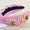 Pink gingham Back to school headband