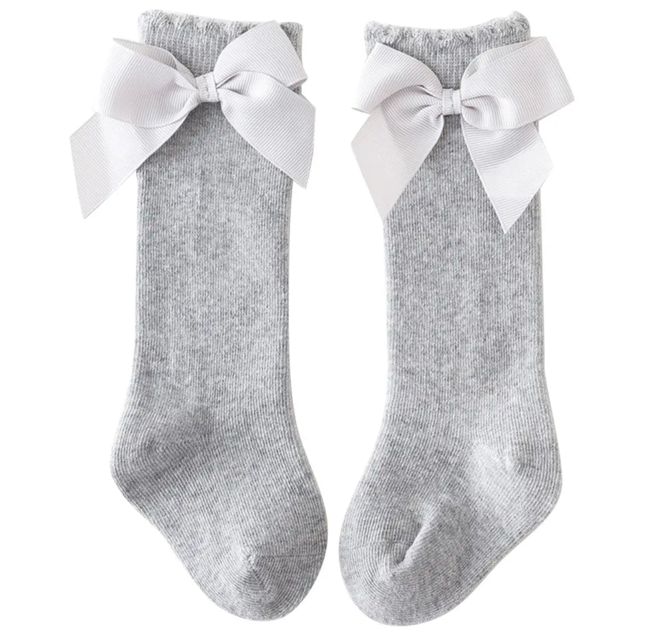 Bow knee socks