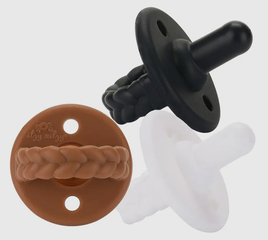 Sweetie soother set of 3 coffee & cream