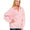 Acid wash quarter zip- Pink