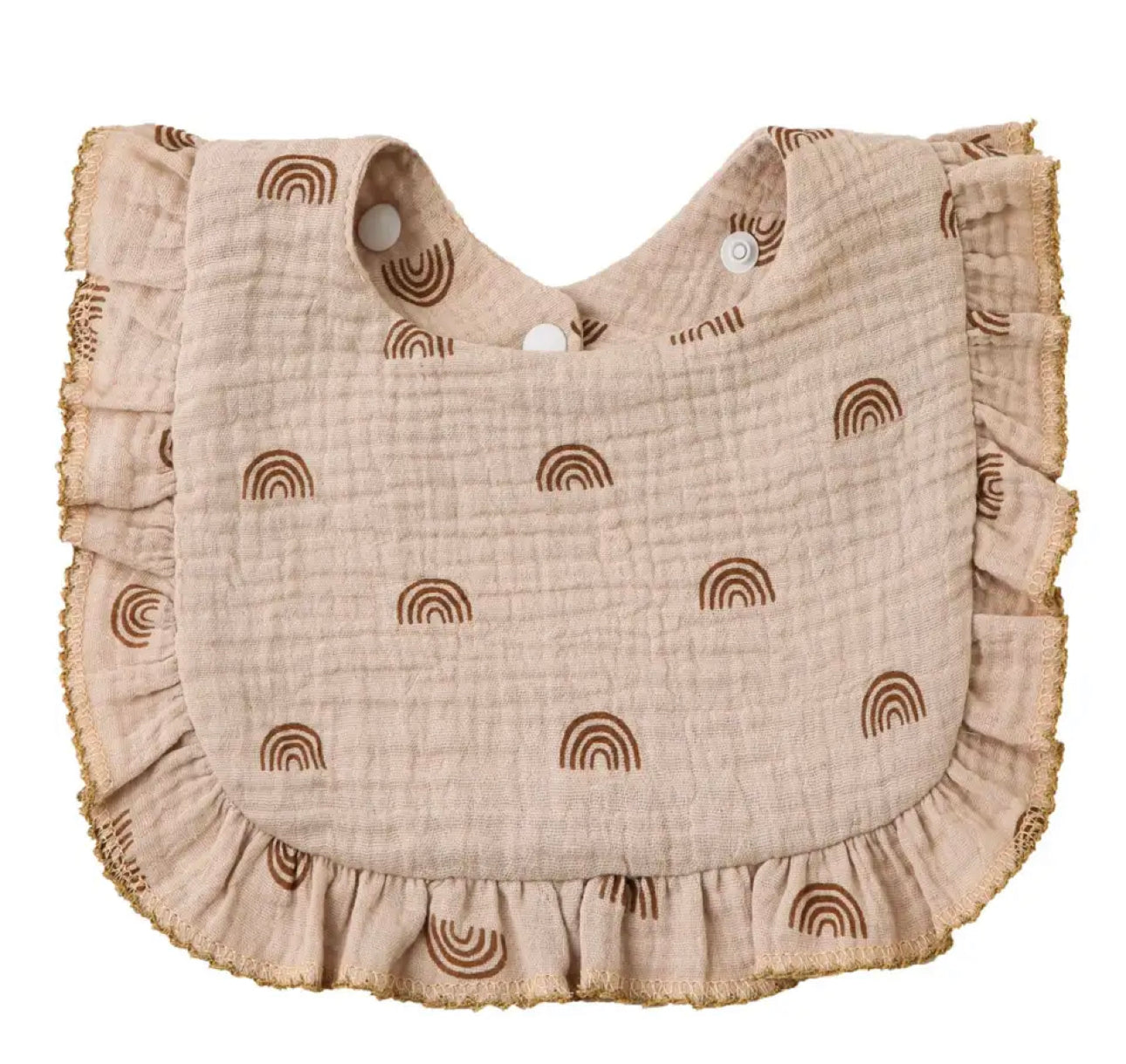 Ruffle edge pattern bib