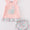 Pink floral bunny bloomer set