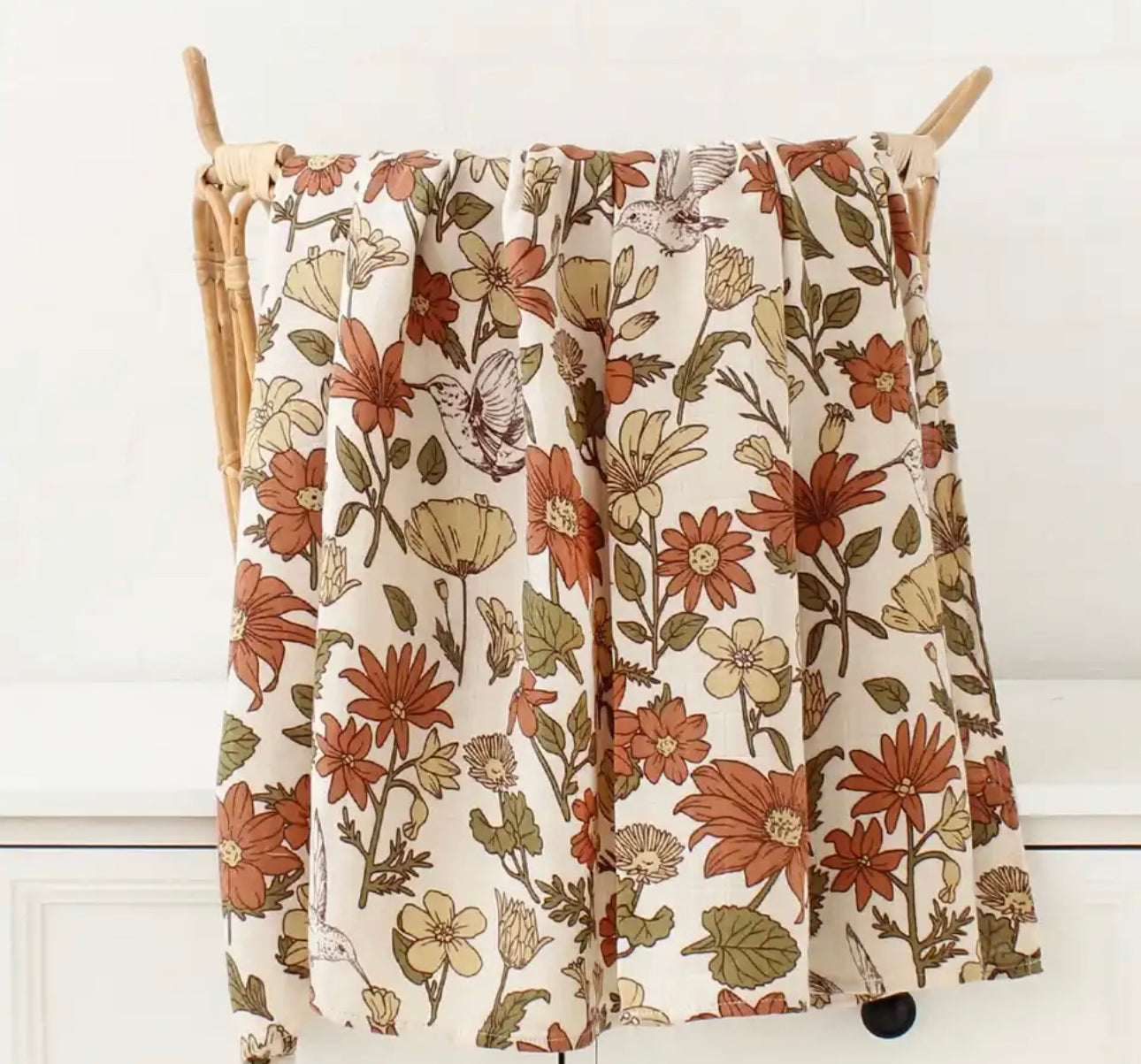 Newborn multi use blanket/burp cloth