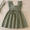 Sage girls linen dress