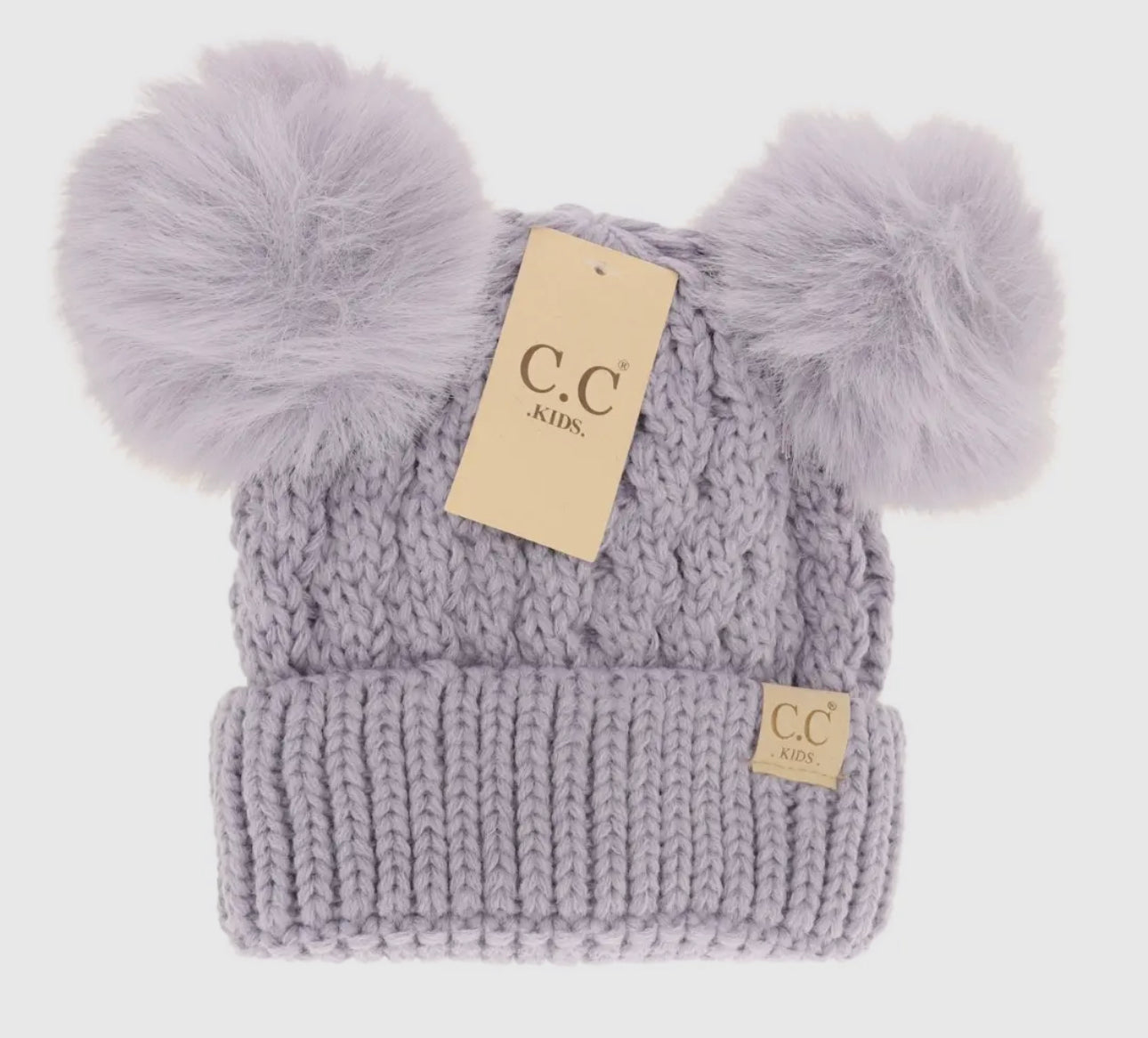 Double pom CC kids beanie