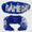 Blue/white game day headband