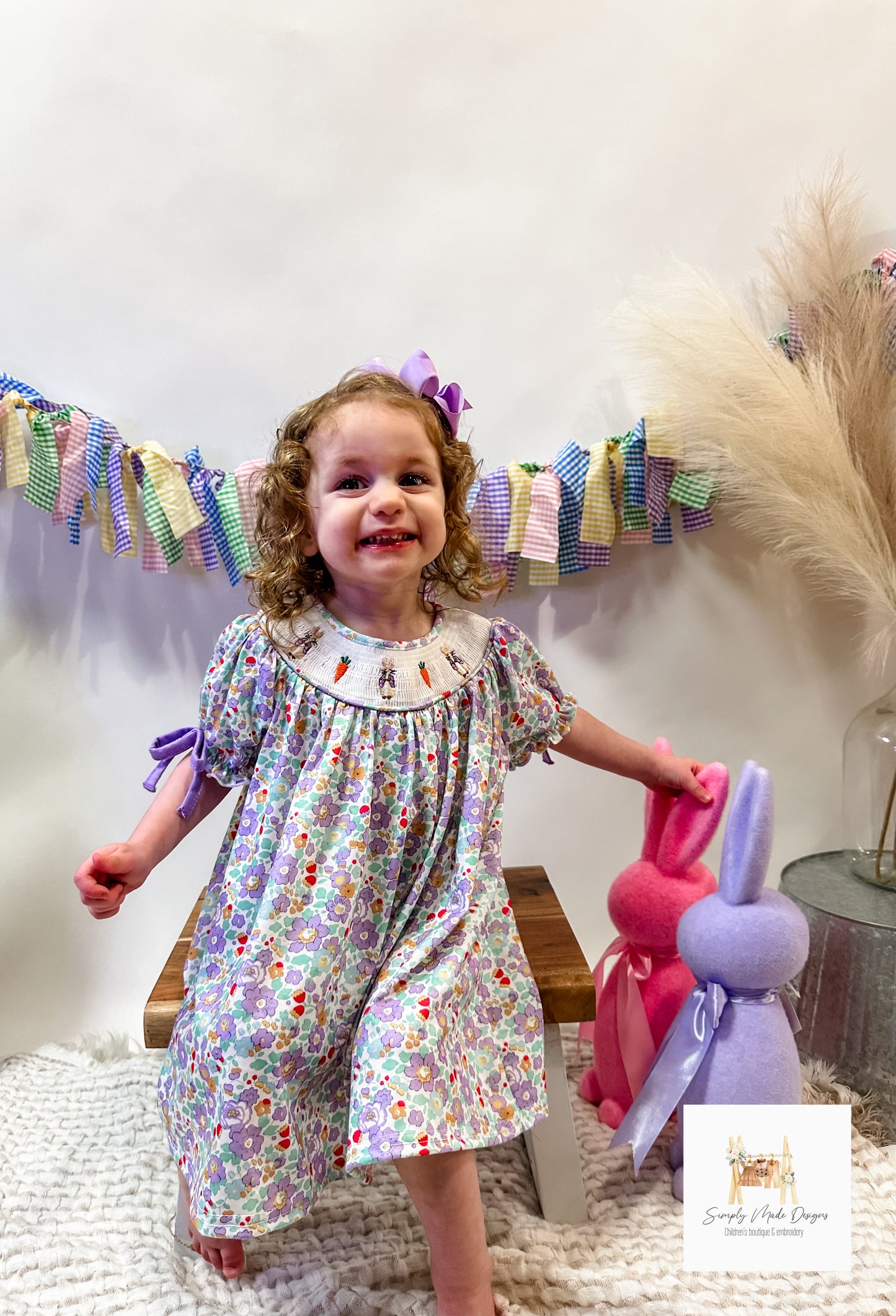 Peter rabbit smocked dress