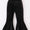 Black velvet bell pants