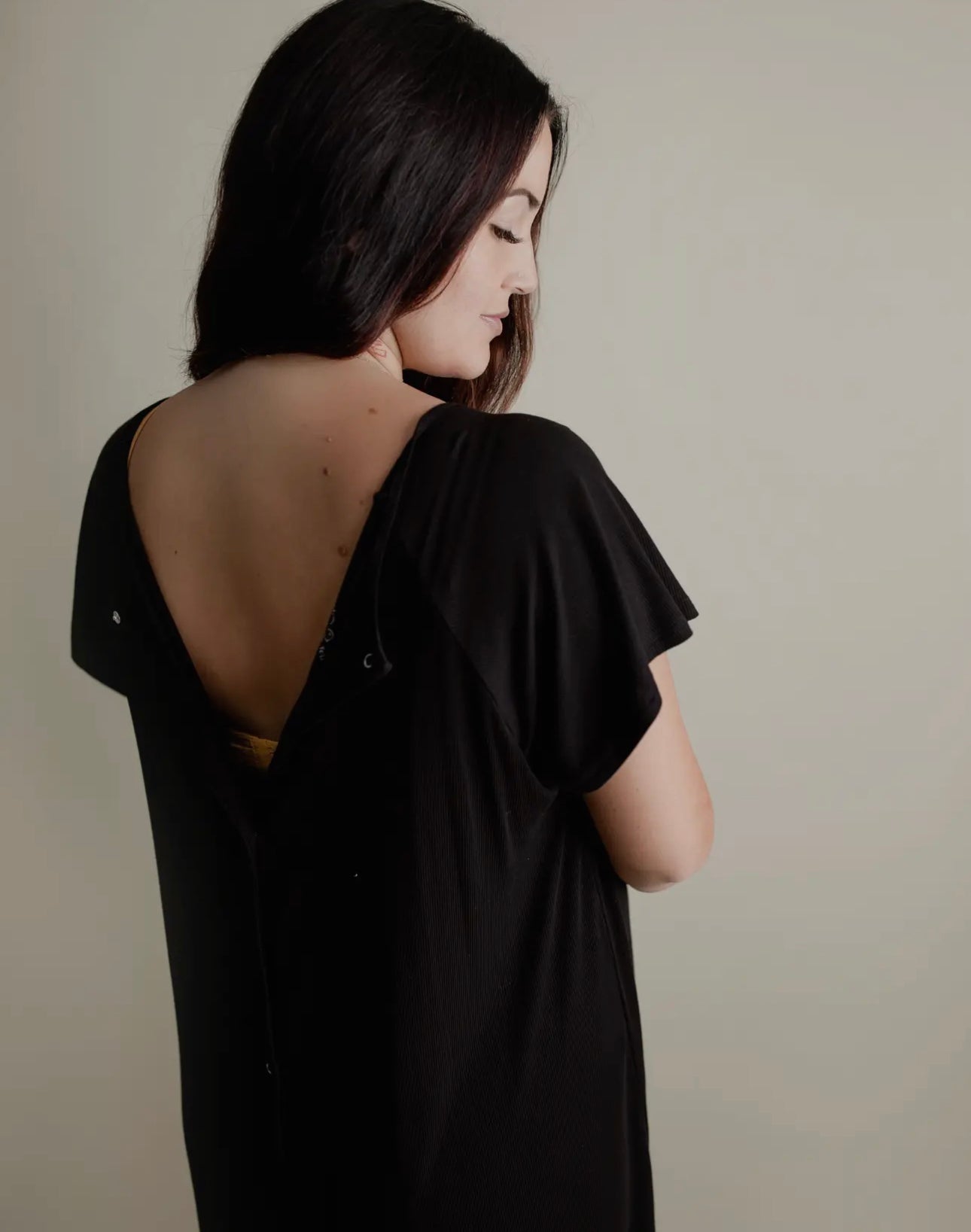 Labor Gown- Black