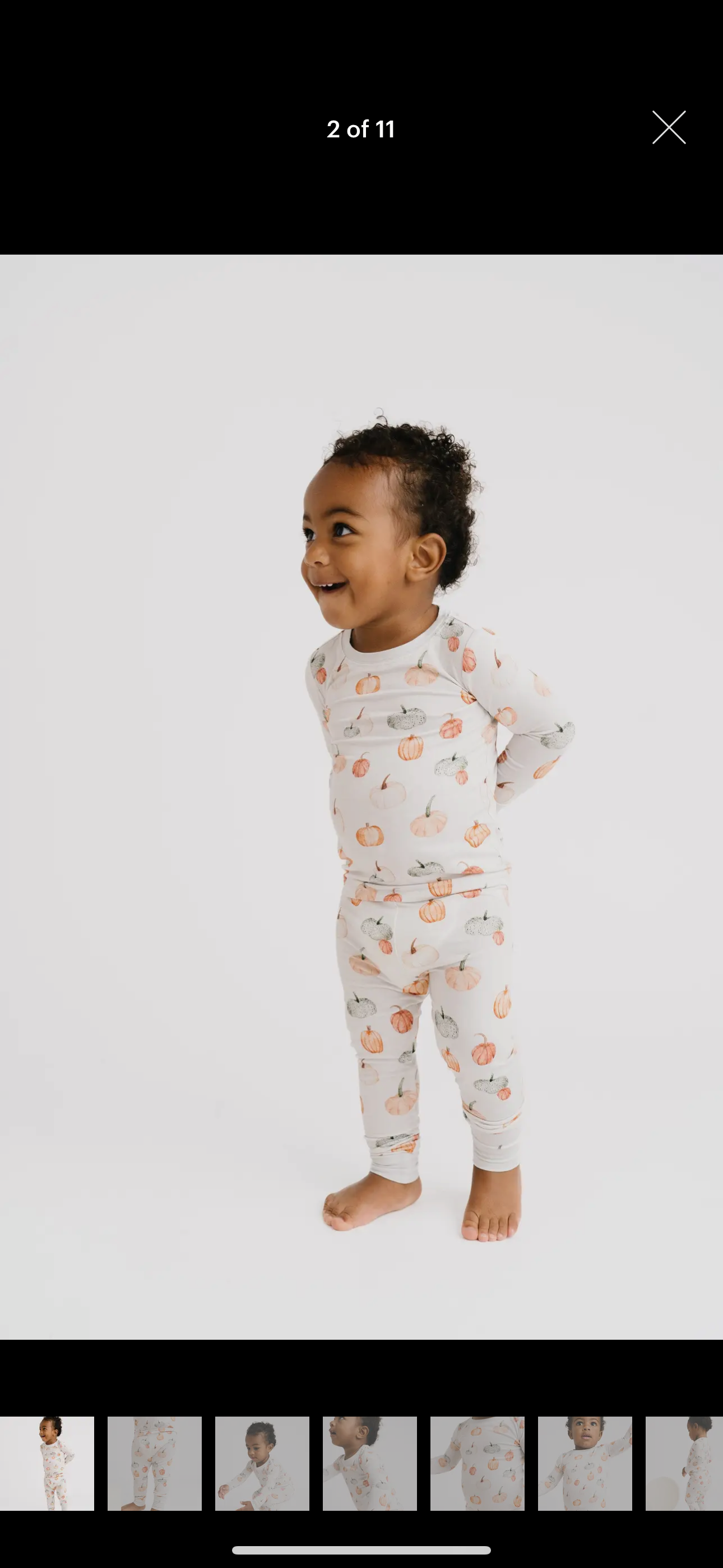 Autumn pumpkin bamboo set
