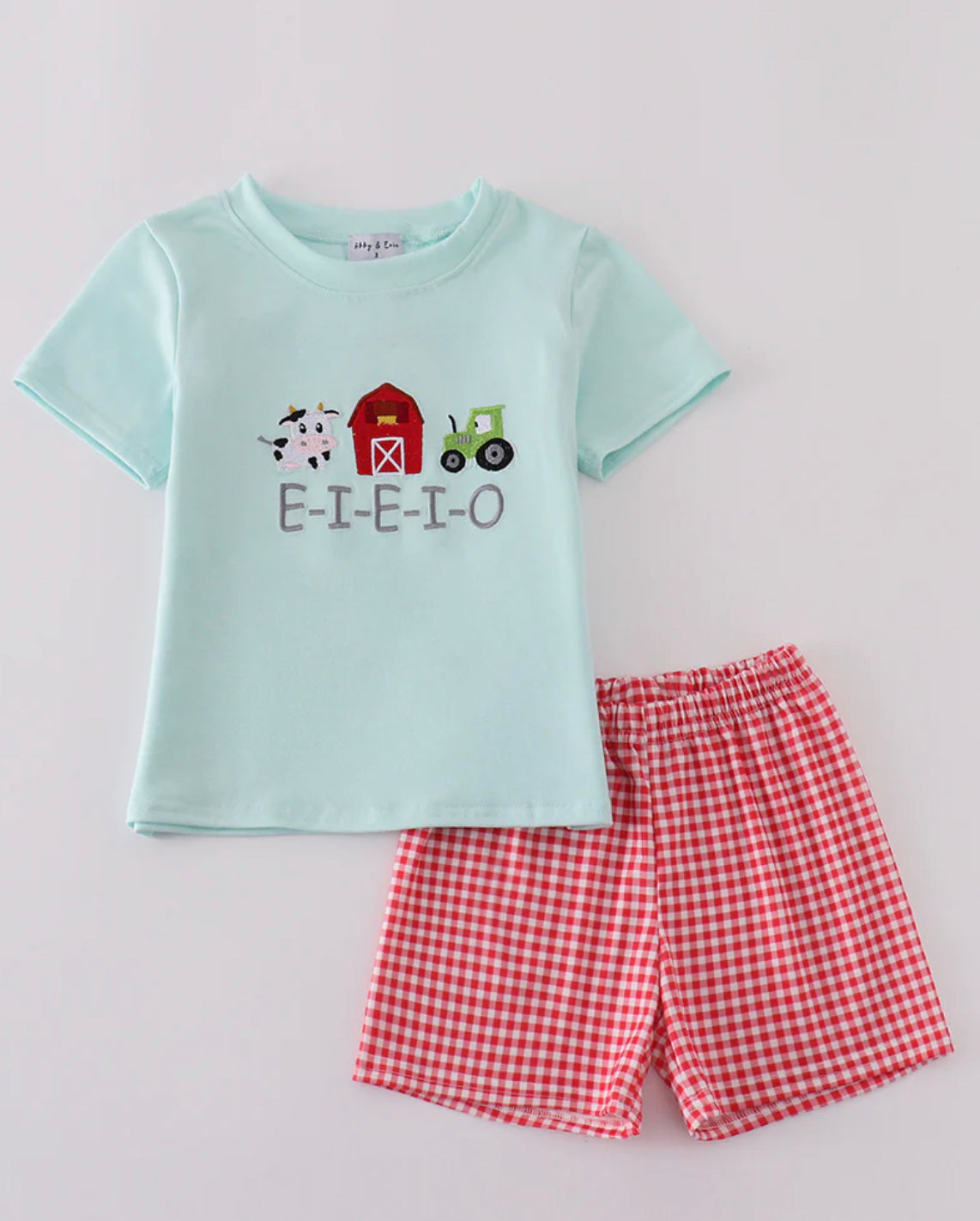 EIEIO boys short set