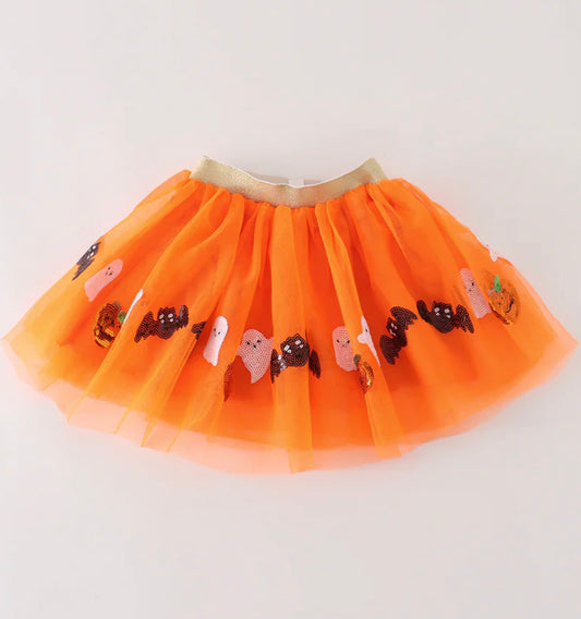 Halloween sequin tutu skirt