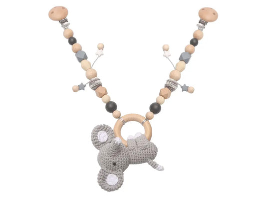 Wooden baby hanger clip