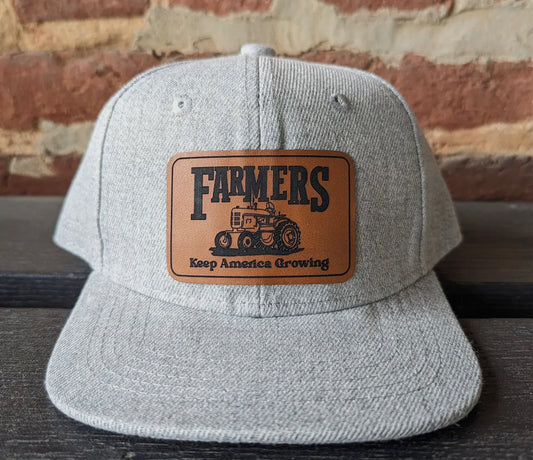 Grey farmers keep America growing hat- kids