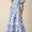 Blue floral maxi dress