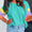 Colorblock blue top