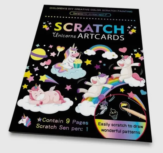 Unicorn scratch art book
