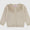 Oatmeal girls ruffle sweater