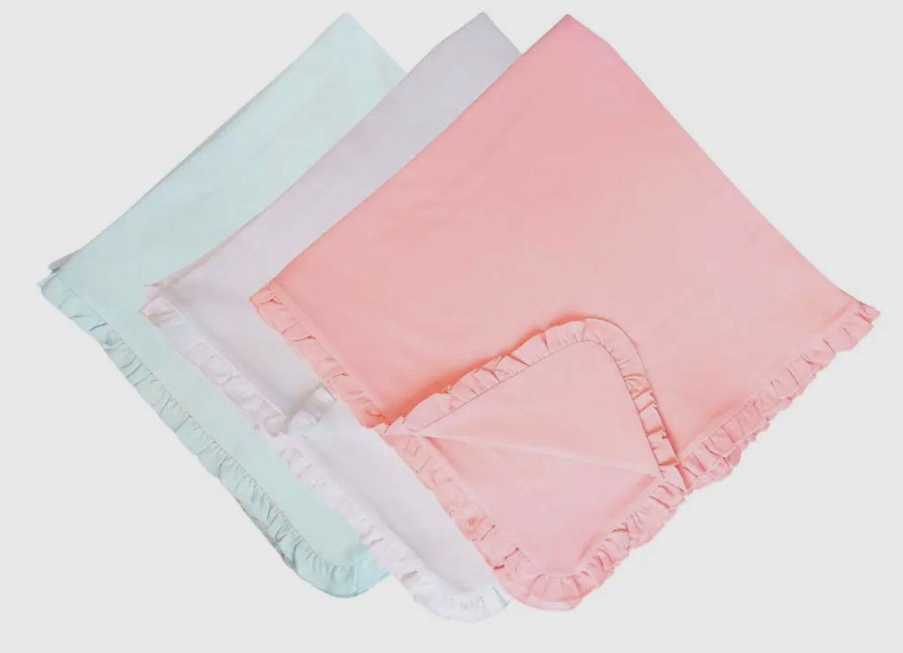 Ruffle Blanket - includes name/monogram