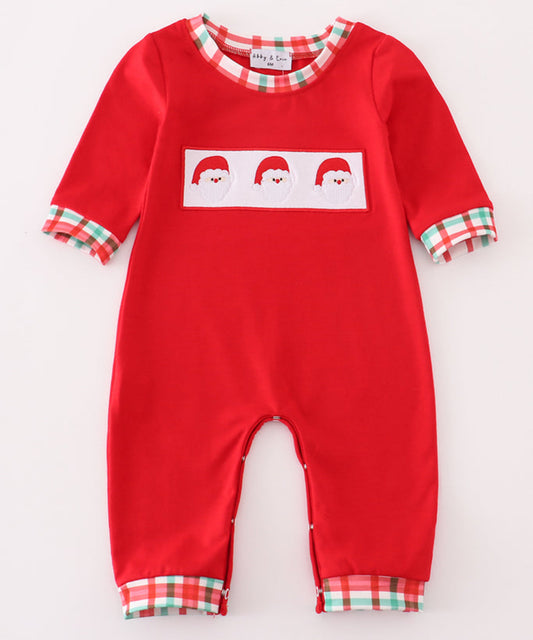 Red Santa romper