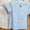Blue linen button down