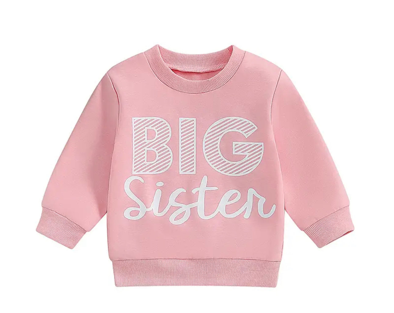 Big sister pink pullover