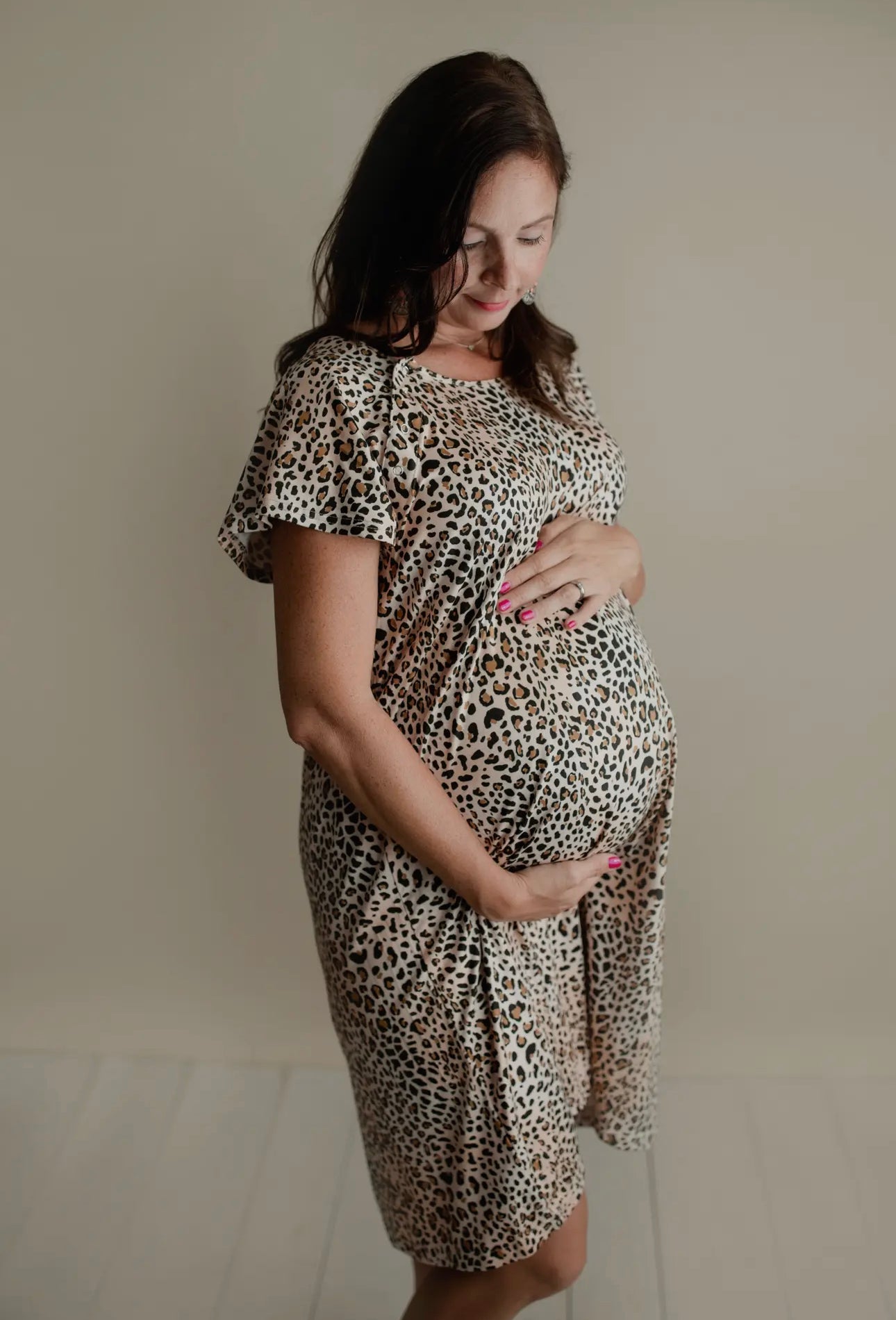 Labor Gown- Leopard