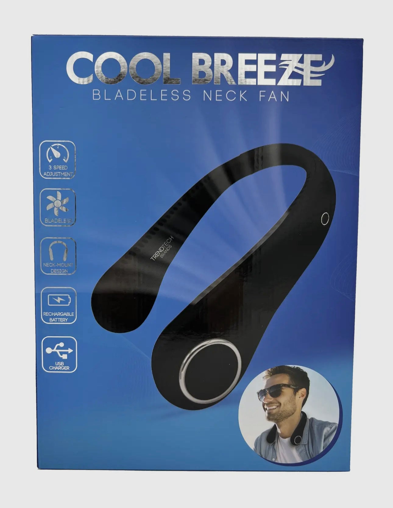 Bladeless cool breeze neck fan