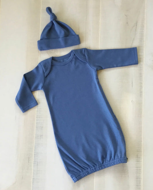 Newborn- 3M gown- INCLUDES NAME/MONOGRAM