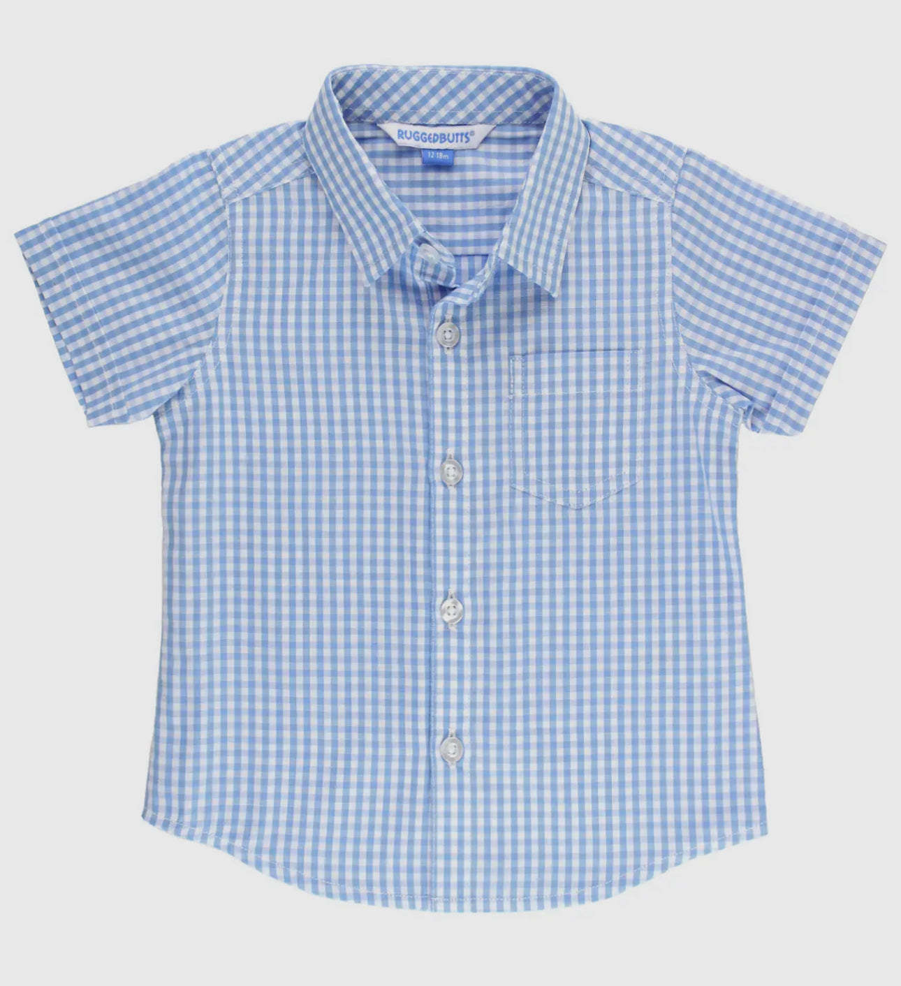 Ruggged butts cornflower blue gingham button down
