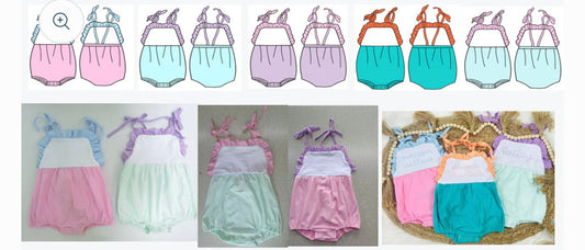Color block sun bubble - pink/ mint