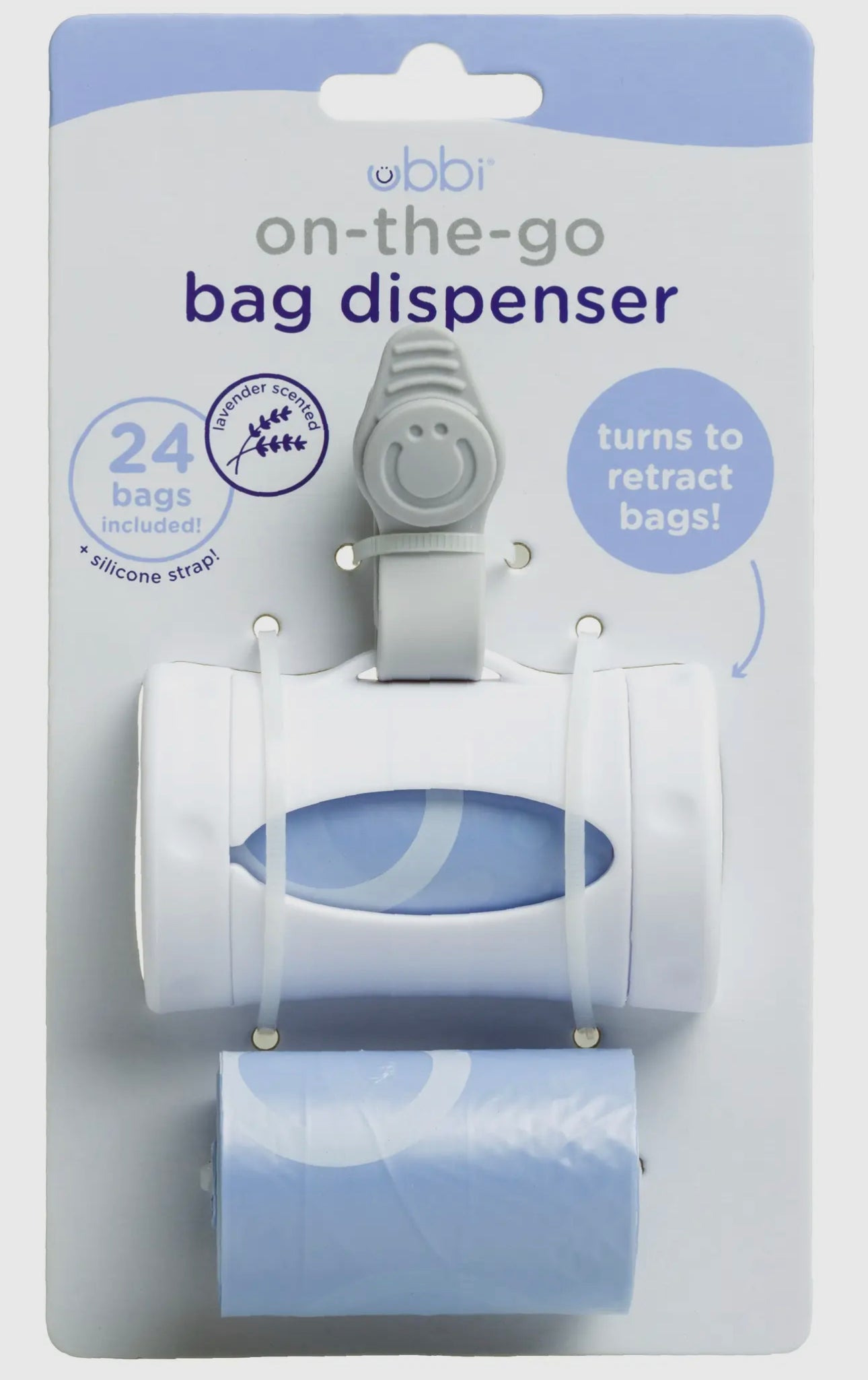 Ubbi on the go bag dispenser with bags