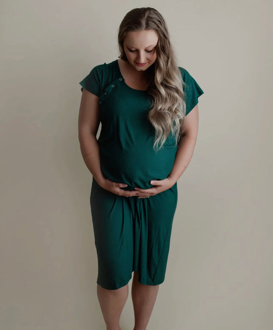 Labor Gown- Forest