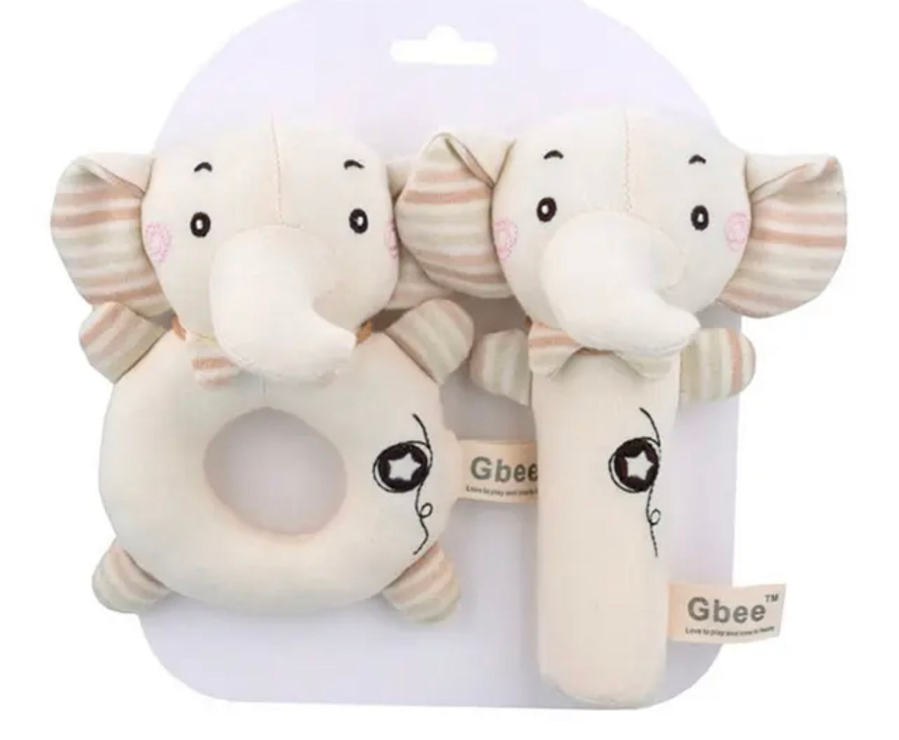 Soft baby rattles