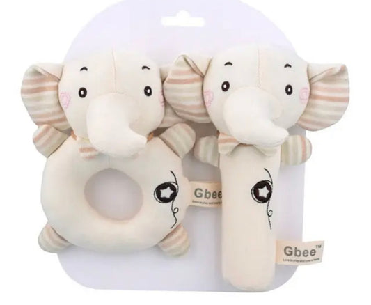 Soft baby rattles