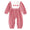 Santa trio striped romper