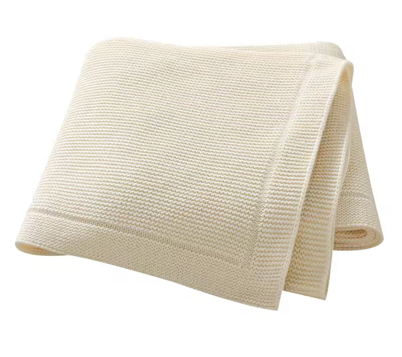 Cream knit blanket