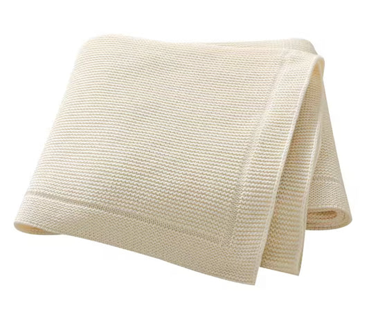Cream knit blanket
