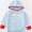 Blue striped Santa trio hoodie
