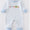 Blue stripe hearts boys romper