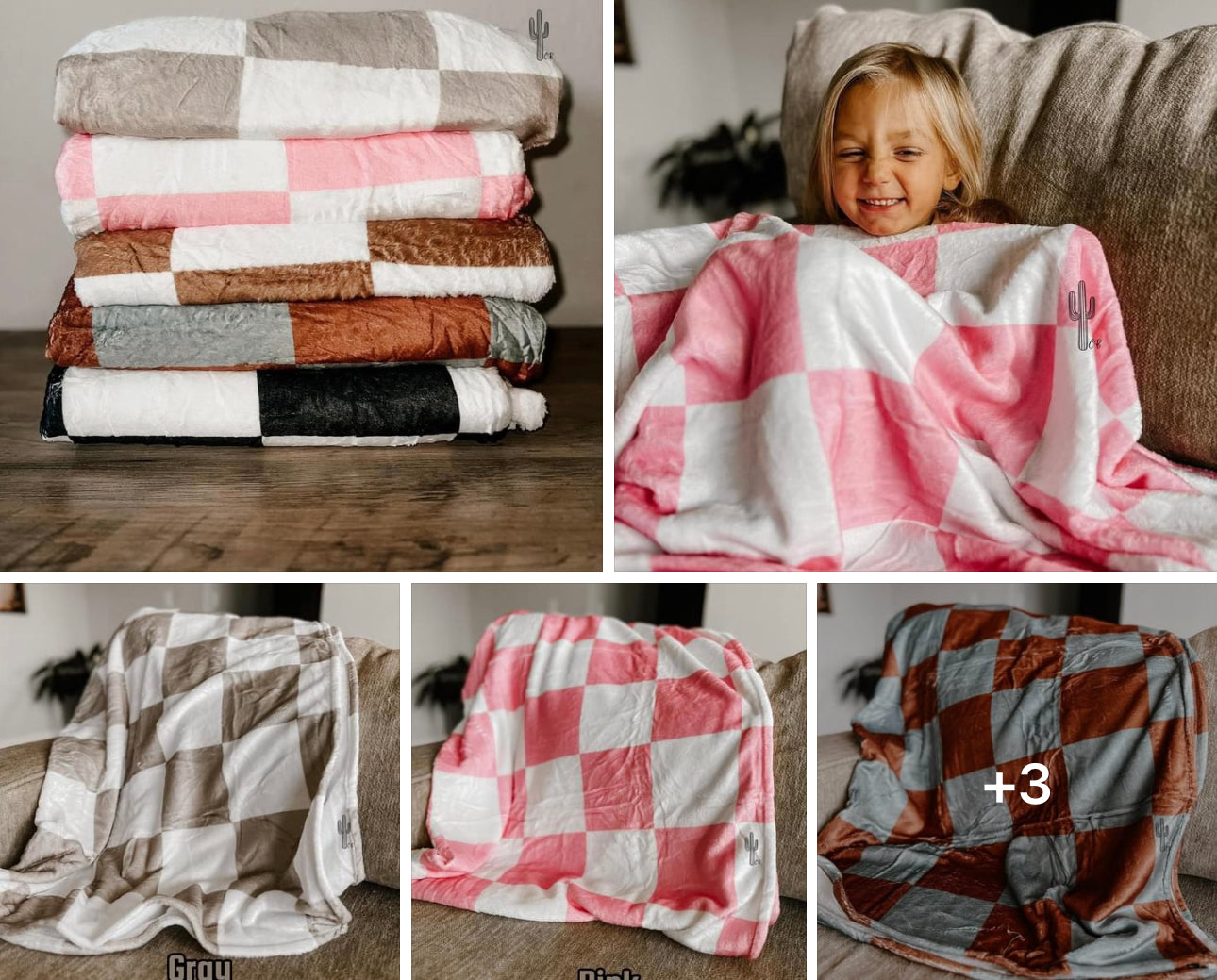 Checkered adult blanket ETA SEPT