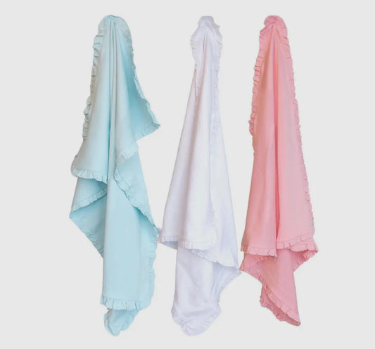 Ruffle Blanket - includes name/monogram