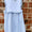 Light blue striped dress- embroider me